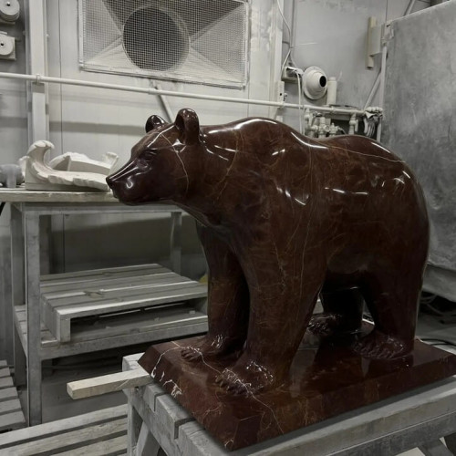 МАФ медведь из натурального камня-2